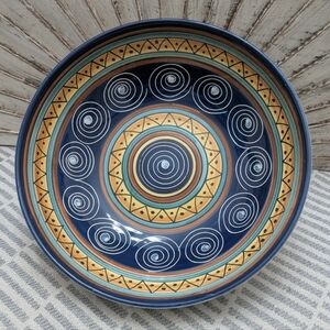 ITALIAN SWIRL by Pier 1 Large 12" Colorful Serving Bowl "New"